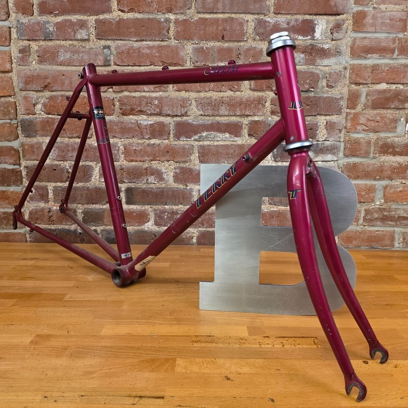 Georgena Terry CHROM Road Bike Frameset 48cm c-t Tange CrMo Made in JAPAN   g10