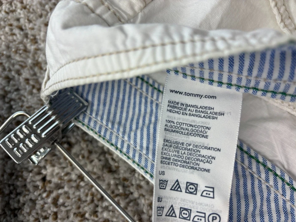 Tommy Hilfiger Pantalones Cortos Beige Chino Pantalones Cortos Bermudas Pantalones Cortos Algodón Para Mujer Talla 10 Foto 3 de 4