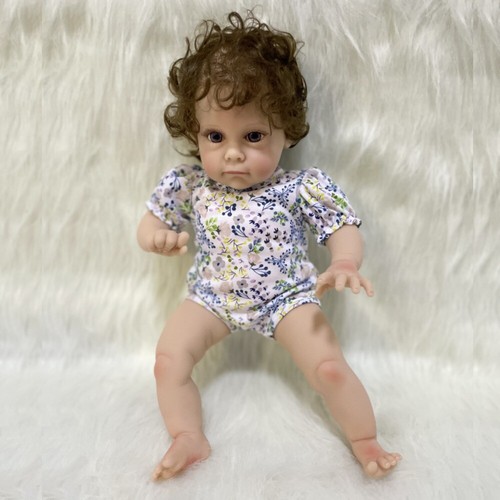 18 Inch Reborn Baby Doll Maggie Rooted Hair Ready Reborn Princess Little Girl - Picture 6 of 6