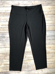 J-Jill-Women-Medium-Solid-Black-Pant-Smooth-Fit-Slim-Ankle-Wearever-Collection