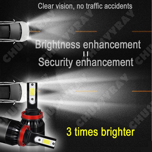For Hyundai Veracruz 2007-2011 Combo LED Headlight High Low Beam+Fog Light Bulbs - Foto 5 di 12