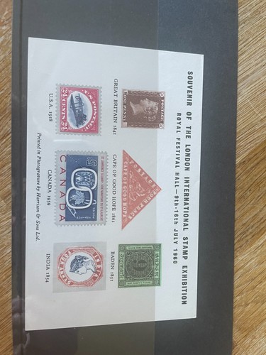 GB UK London International stamp exhibition 1960 souvenir sheet