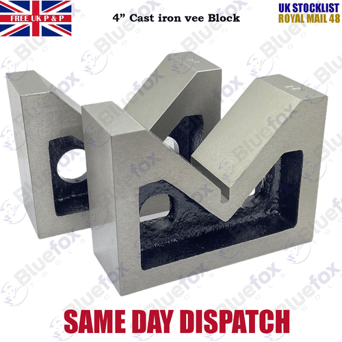 Juego de abrazaderas Precision Engineers Vee Blocks 2"" 3"" 4"" pulgadas - V Block Par a juego - Imagen 6 de 8