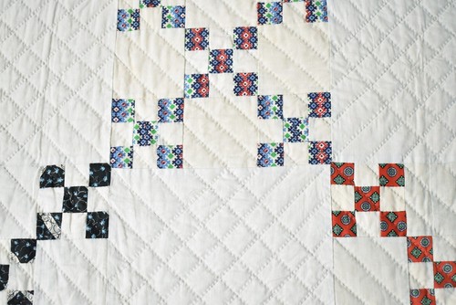Vintage Double Nine Patch Antique Quilt, Mint Condition ~Signed & Dated "1964"! - Picture 12 of 22