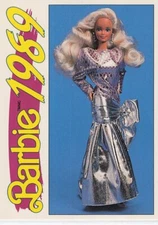 1991 Action/Panini Another First For Barbie 1989 #177 Pink Jubilee 30th Annivers