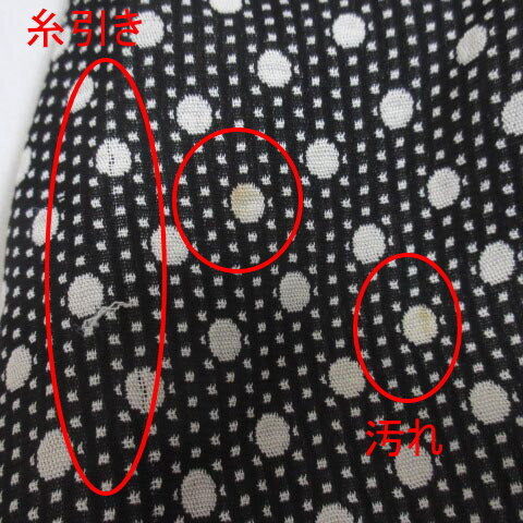 Junashida Jun Ashida Dot Jacket 1B Polka Black White 11 Rayon Acetate Ibo21