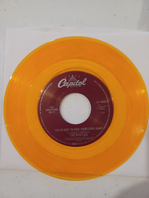 BEATLES new yellow 45 ''you've got to hide your love away / i've just seen a face