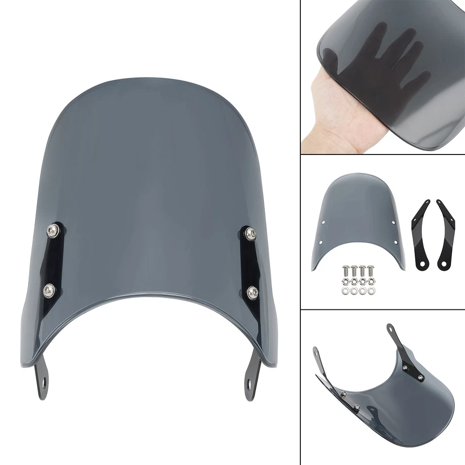 Windshield WindScreen for YAMAHA XSR 700 900 HONDA CB400 CB1100 CB1300 Gray #3 — 第 4/4 张图片