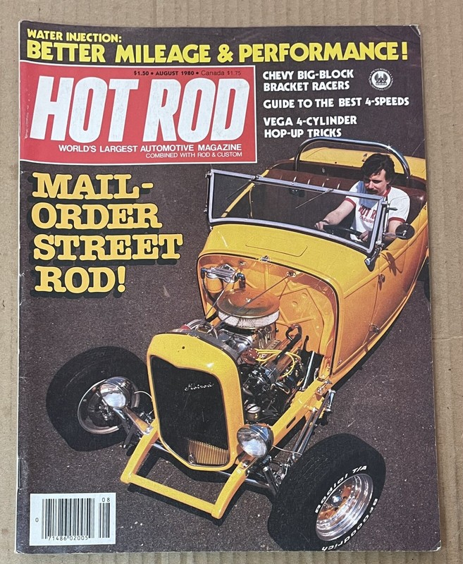 Vintage Hot Rod Magazine August 1980