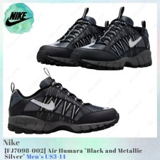 Nike Air Humara Black and Metallic Silver FJ7098-002 Men's US3-14 NEW