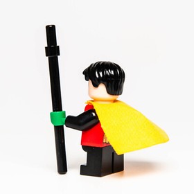 LEGO DC Minifigure - Robin w/ Green Hands 76013 (sh0091) Joker Steam Roller