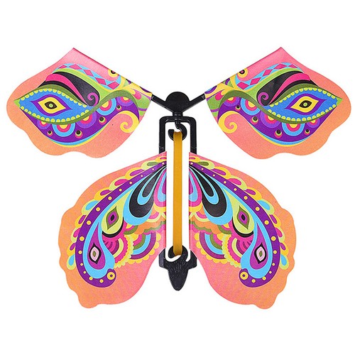 10x Magic Wind Up Flying Butterfly Powered Magic Fairy Flying Toy Surprise Gi JW - Afbeelding 3 van 5