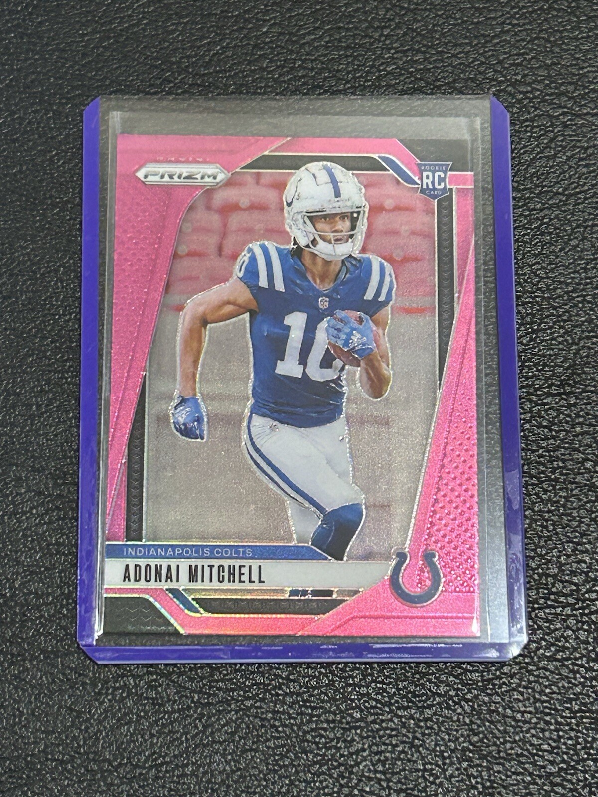 2024 Panini Prizm #303 Adonai Mitchell Pink Prizm RC Colts A3