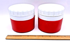 Thermos King-Seeley Model 1155/4 Insulated Jars Set of 2- 8oz Food Soup Red USA