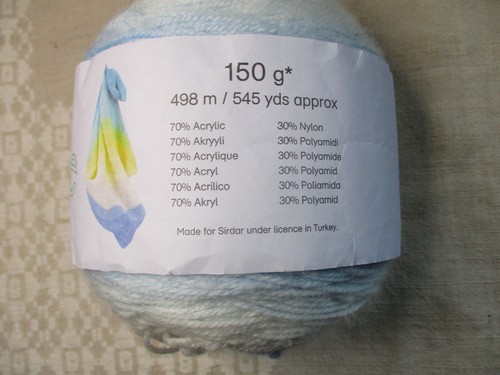 SIRDAR Snuggly Pattercake, blue tones, 150 g, 545 yds, 70% Acrylic / 30% Nylon - Picture 4 of 9