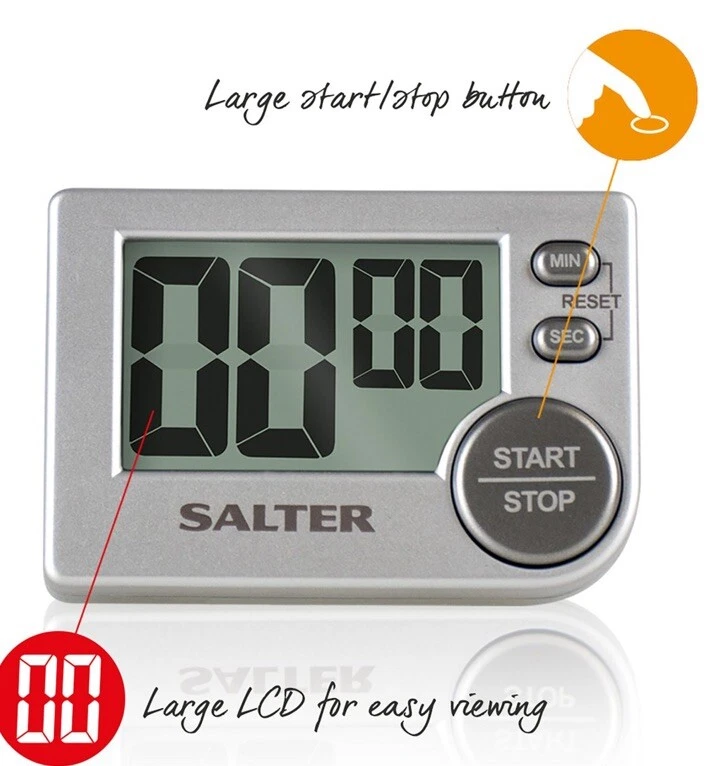 Temporizador electrónico de cocina Salter Big Button Foto 3 de 4