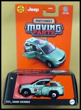 Matchbox National Forest Service Green Jeep Grand Cherokee 2025 moving Parts