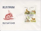 IRELAND EIRE FDC FIRST DAY COVER 1980 IRISH FAUNA SHEET