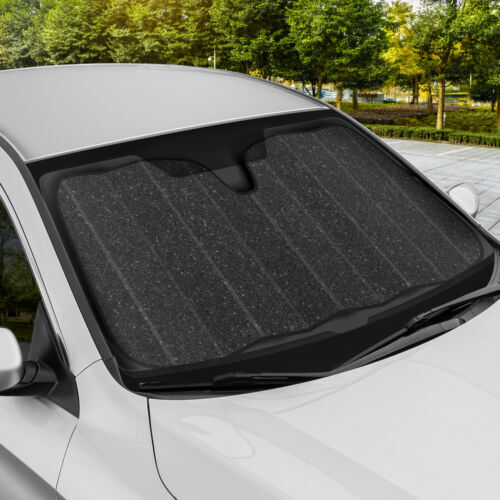 BDK Black Glitter Windshield Sun Shade - Car Sun Visor Sun Shade for Windshie... - Bild 3 von 5