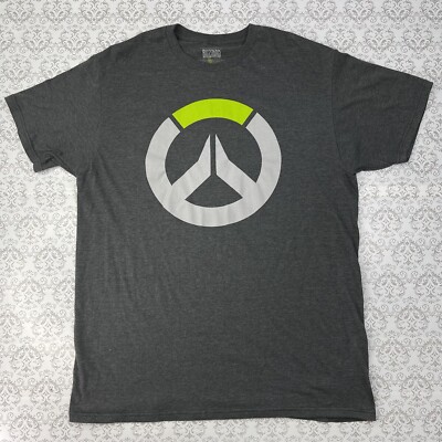 Blizzard Gear Overwatch Gengi Logo Dark Gray T-Shirt Men's Size XL Athletic