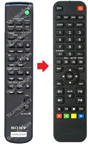 Ersatz Fernbedienung für Sony TA-FB940R | TA-FE300R | TA-FE310R