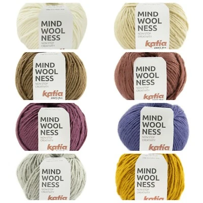 Katia - MINDWOOLNESS - Wolle - 100g - LL 100m - Herbst/Winter - (4,25€/100g)
