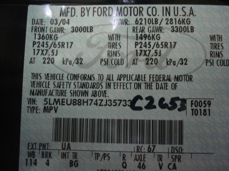 Conjunto de bomba y motor ABS usado se adapta a: Lincoln Aviator Pump 2004 exc. Sport Trac Foto 4 de 4
