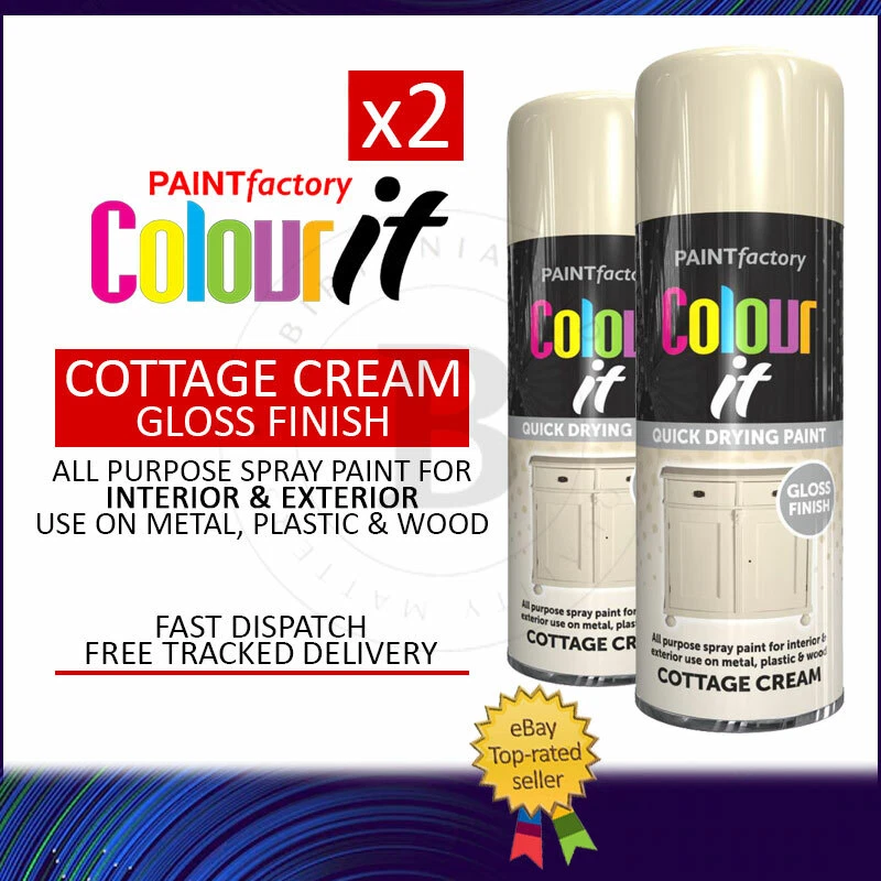 Cream spray paint for plastic online