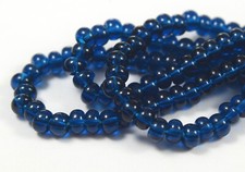 Czech Glass Seed Beads Size 6/0 " MONTANA BLUE " Strands