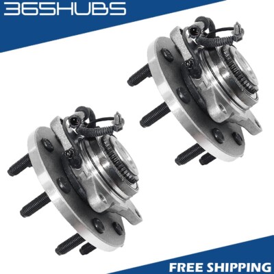 2x Front Wheel Bearing and Hub Assembly for 2009 2010 Ford F-150 4WD 7 Lugs