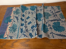 NEW-Green Row ELOISE EMBROIDERED PILLOW COVER, 20 x 40 " Multi Blues