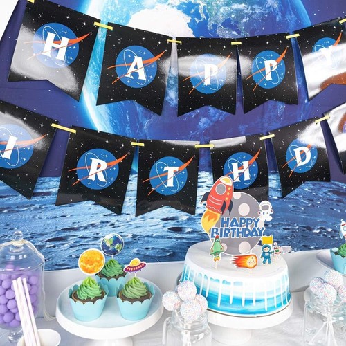 Complete 87-Pc Space-Themed Birthday Decorations for Kids - Astronaut Party - Picture 8 of 10