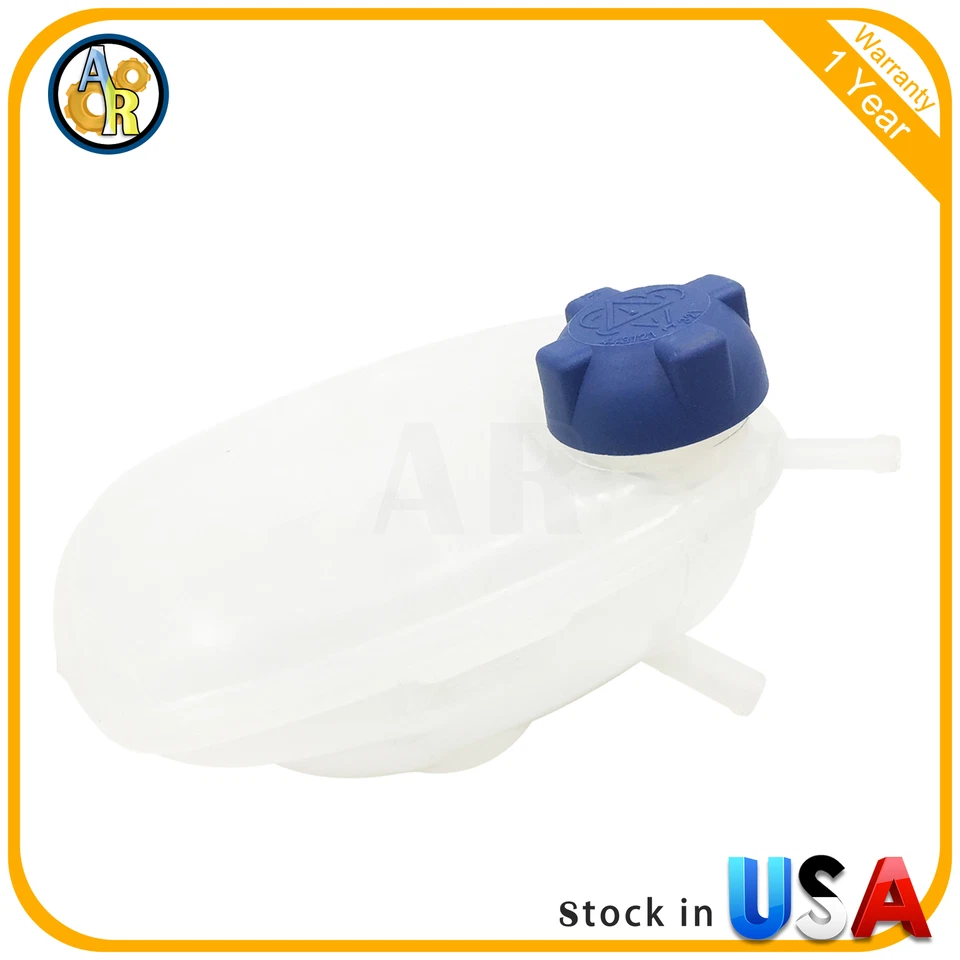 Coolant Recovery Tank W/ Sensor Hole For 82-93 VW Cabriolet Golf Jetta - Image 2 of 4