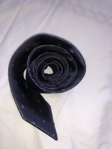 Canali Men’s Tie Made In Italy Reversible / Dark Purple With 2 Designs - Picture 2 of 16