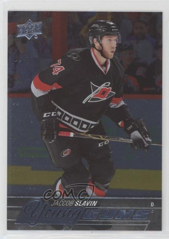2015 Upper Deck Young Guns Silver Foil Board Jaccob Slavin #469 Rookie RC 0o5t