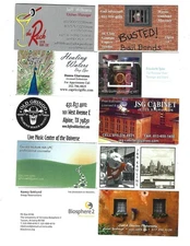 20 Interesting - Colorful   Collectible Business Cards