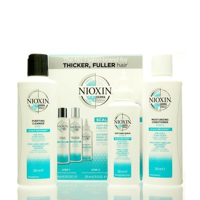 Nioxin Scalp Recovery Kit Set - PC 200 ml + MC 200 ml + S 100 ml Haare NEU OVP