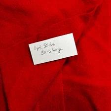 Red Wool Fabric for Rug Hooking 66 x 30"