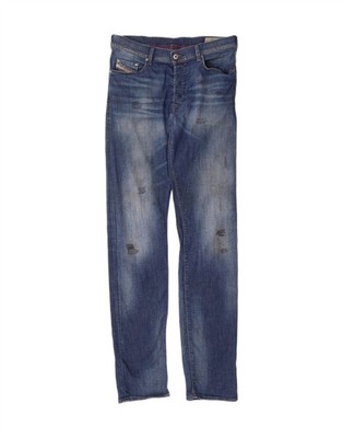 DIESEL Herren Thytan Comfort Fit Straight Jeans W30 L36 Blau Baumwolle WE01