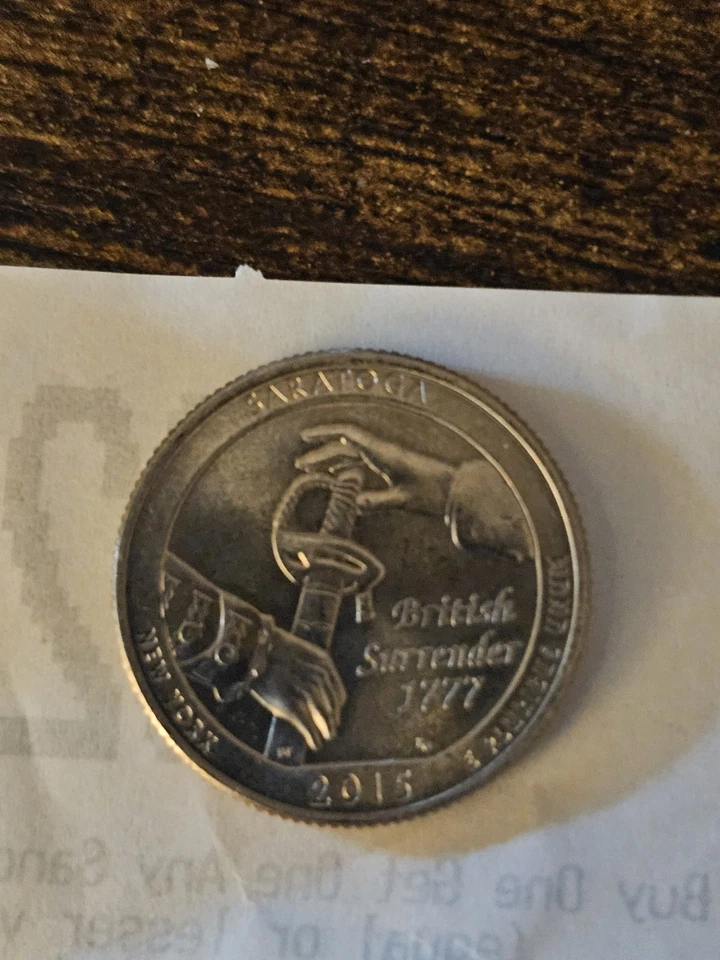 2015 D Saratoga Quarter DDO DDR Mint Uncirculated Condition - Image 2 of 4
