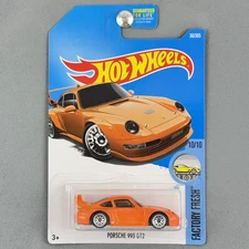 2017 Hot Wheels Porsche 993 GT2 Orange Factory Fresh 10/10 30/365