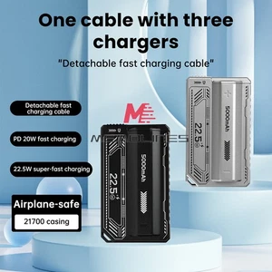 PD 20W Fast Charging Mobile Power Bank Case DIY 1x 21700 Battery Charger Box