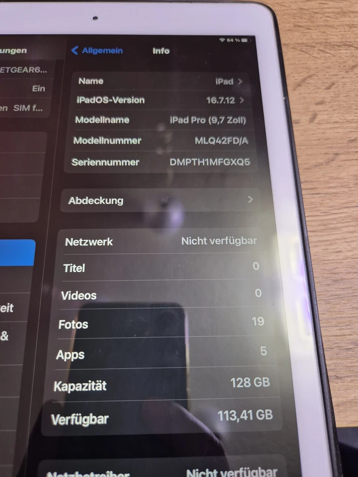 Apple iPad Pro 9.7-inch, 128GB, Wi-Fi+ Cellular - Bild 2 von 4