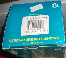 Walkway Wall Aluminum Lighting National Specialty NSB LED-SW-L-WH  LED Bulbs