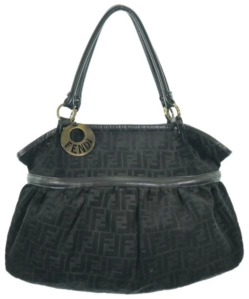 Borsa donna Fendi nera modello all over usata abbigliamento s mano