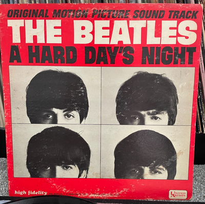 南アフリカ盤/THE BEATLES A HARD DAY'S NIGHT Beatles – A Hard Day's Night 1964 Mono LP UAL 3366 1st Press VG