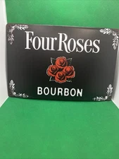 Four Roses Kentucky Straight Bourbon Whiskey-Metal Sign for Bar/Man Cave/Garage
