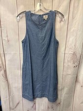J Crew Women's Size S Blue Cotton Dress