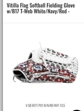 NEW! Boombah Vitilla Slowpitch Softball Glove TRAPEZE -Web 13.5" RHT  💎 