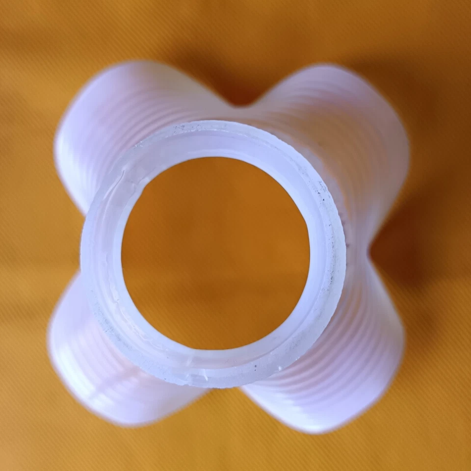 ANCIENNE TULIPE EN VERRE OPALESCENT A BORDS PLISSES - Photo 4/4